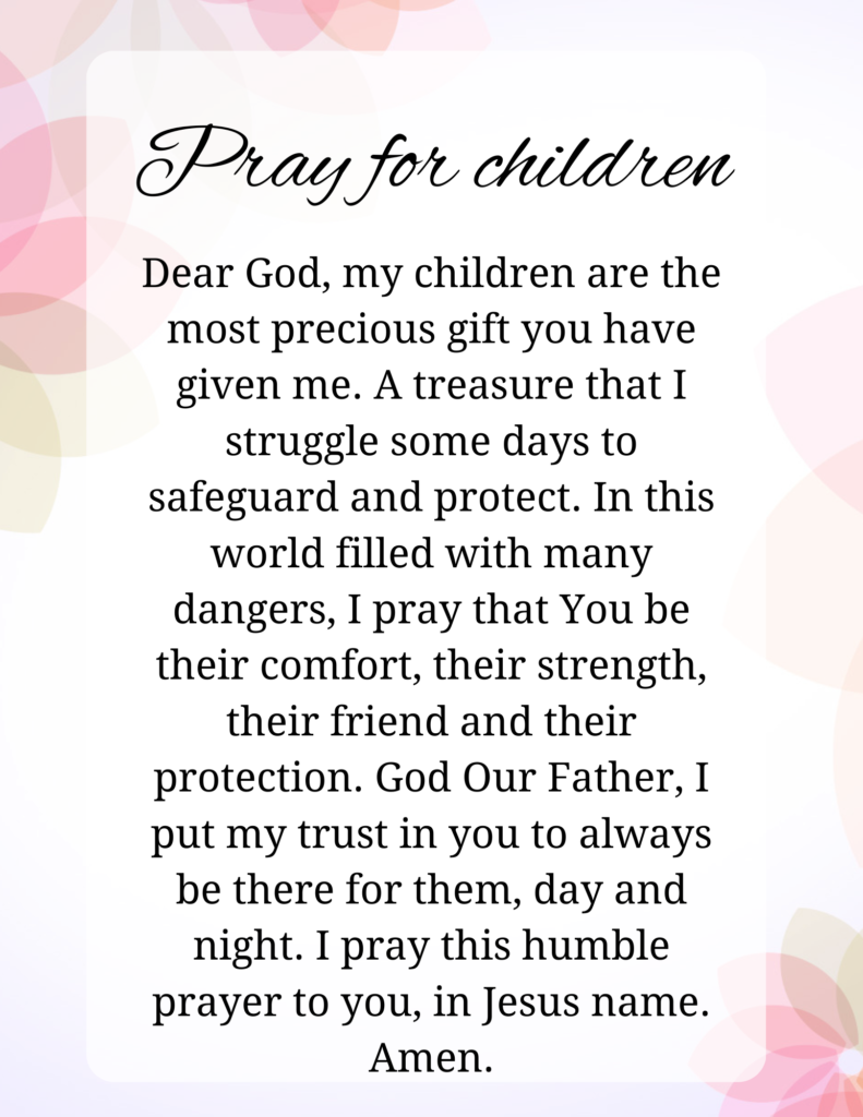morning prayer for children