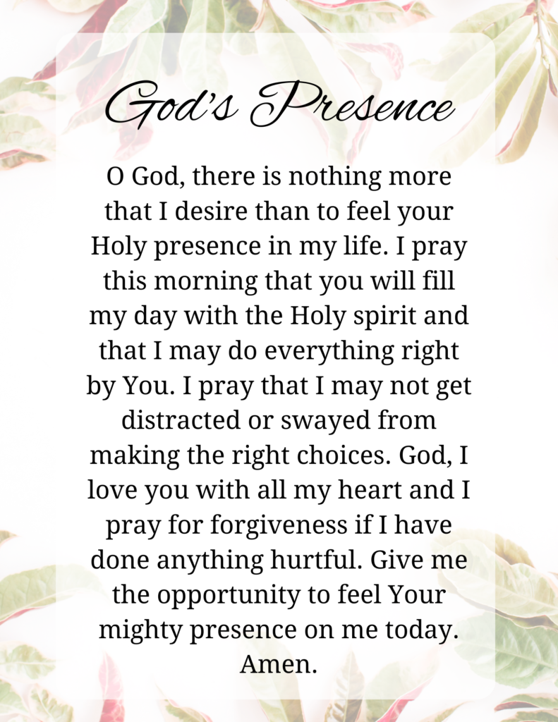 Short morning prayer