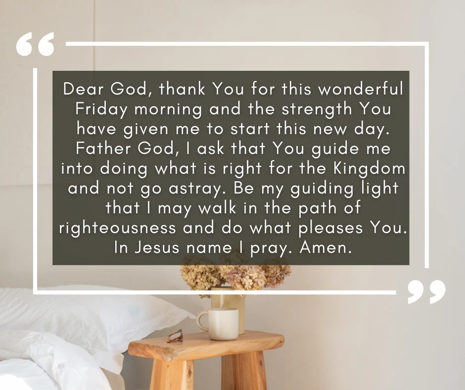 Friday morning prayer