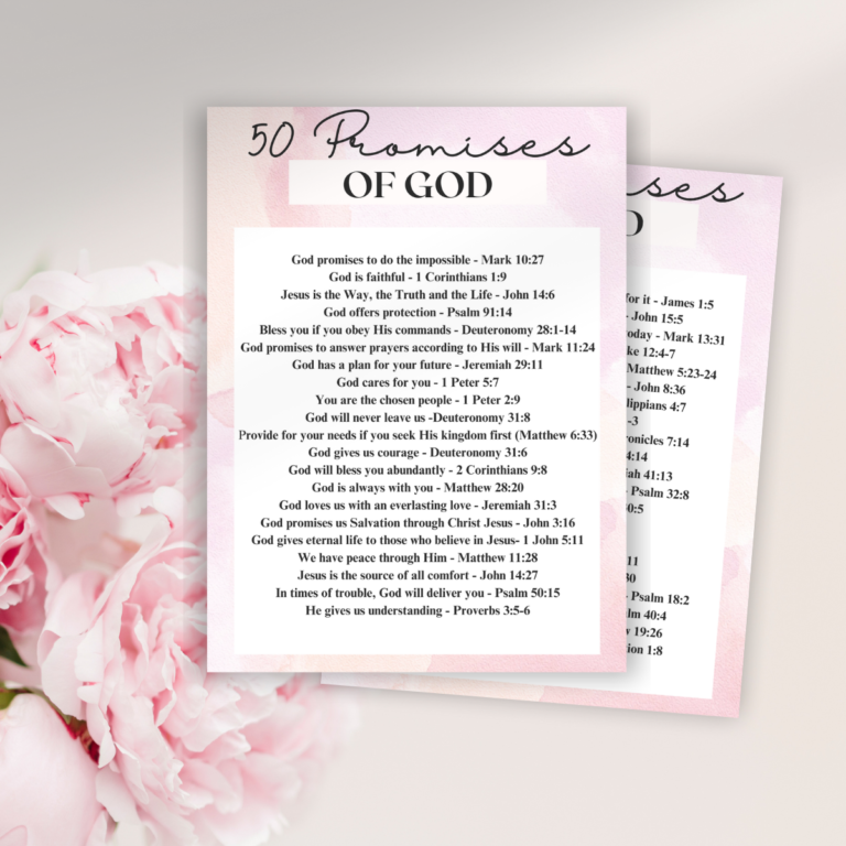 What are the Promises of God? [Free Printable] - Lift Your Name