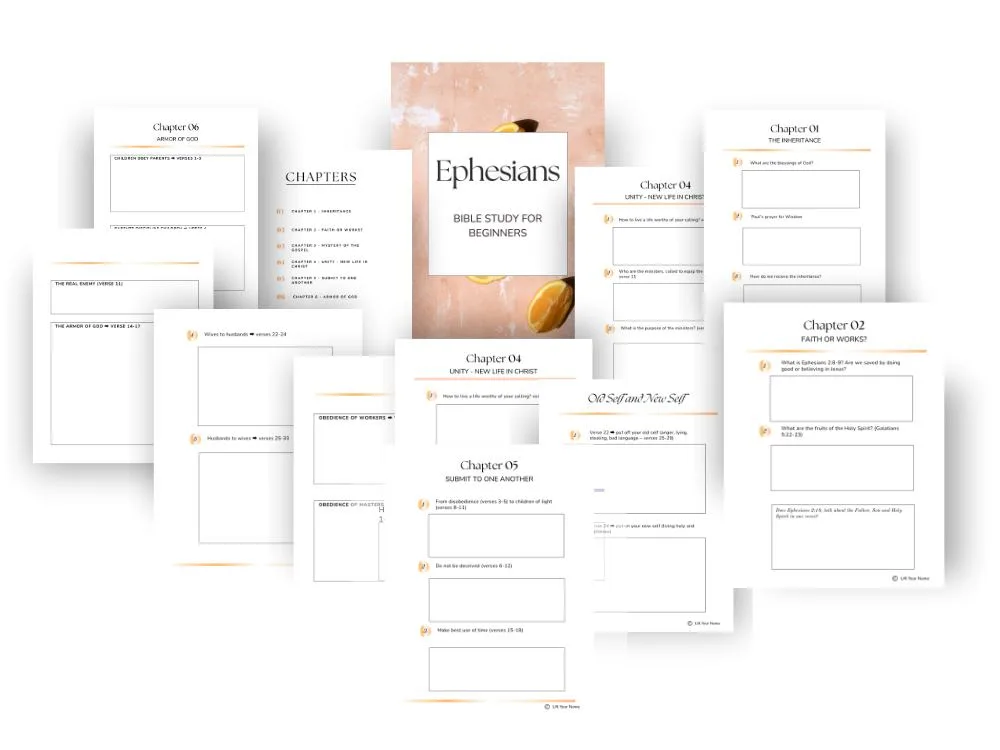 Ephesians bible study printable